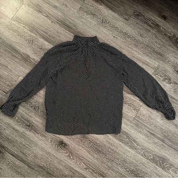 Nili Lotan Alana Top Polka Dot Blouse - Picture 10 of 11